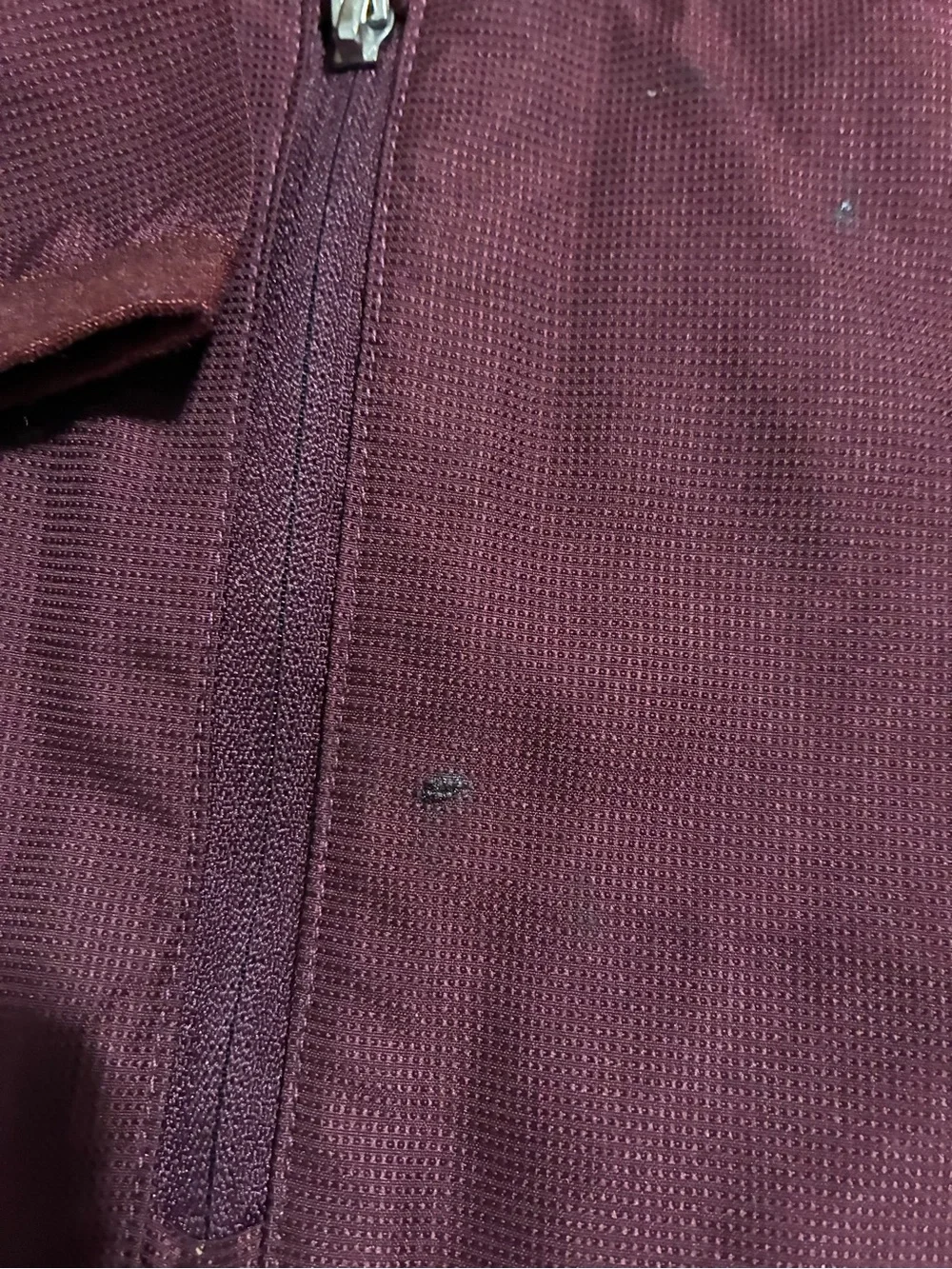 adidas Maroon and White Athletic Jacket